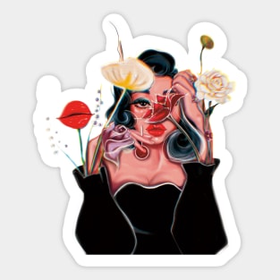 Stop Playing With My Delirium (more flowers) Sticker